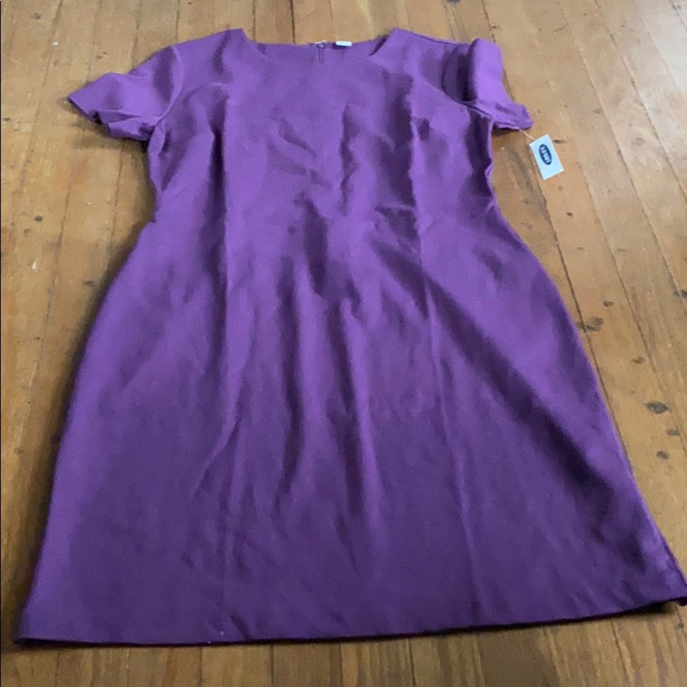 Old Navy short sleeved purple sheath